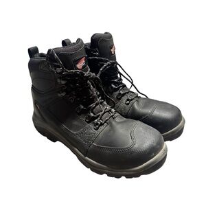 Red Wing Men's Size 10 EE Tradesman 6617 Black Waterproof Zip Safety Toe Boot